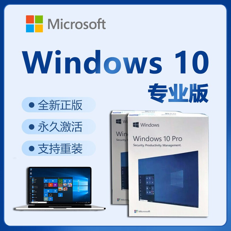 微软正版Win10专业版系统软件，可以升级win11专业版